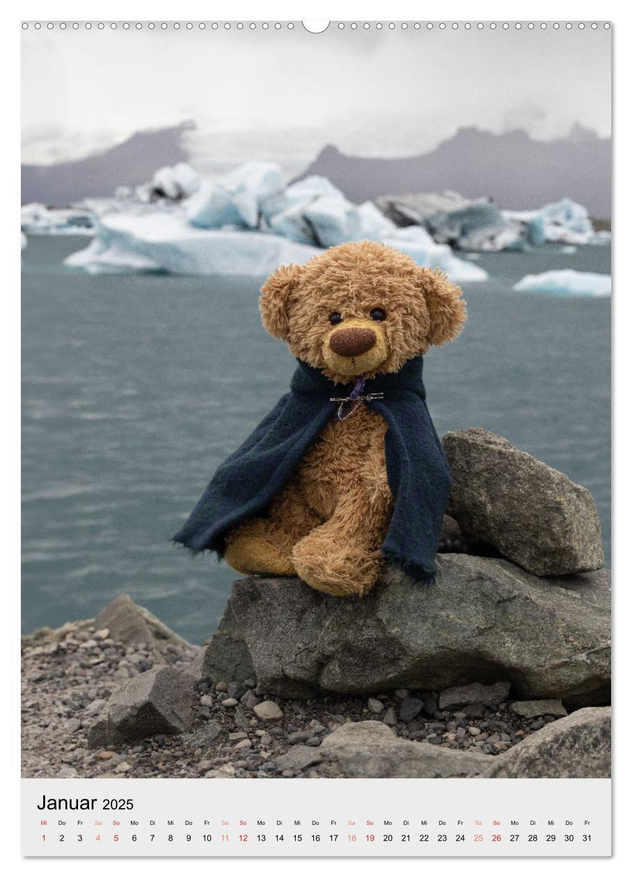 Bild: 9783457136737 | Travelling Teddy in Island (Wandkalender 2025 DIN A2 hoch),...