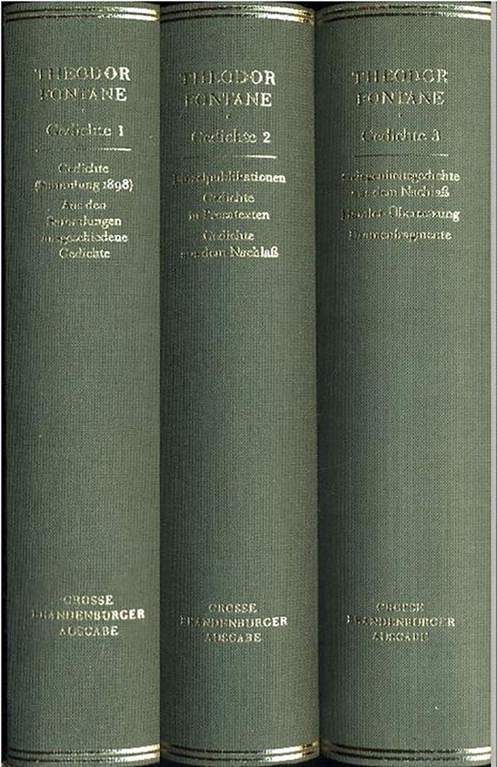 Cover: 9783351031039 | Gedichte | Theodor Fontane | Buch | 2142 S. | Deutsch | 1995 | Aufbau