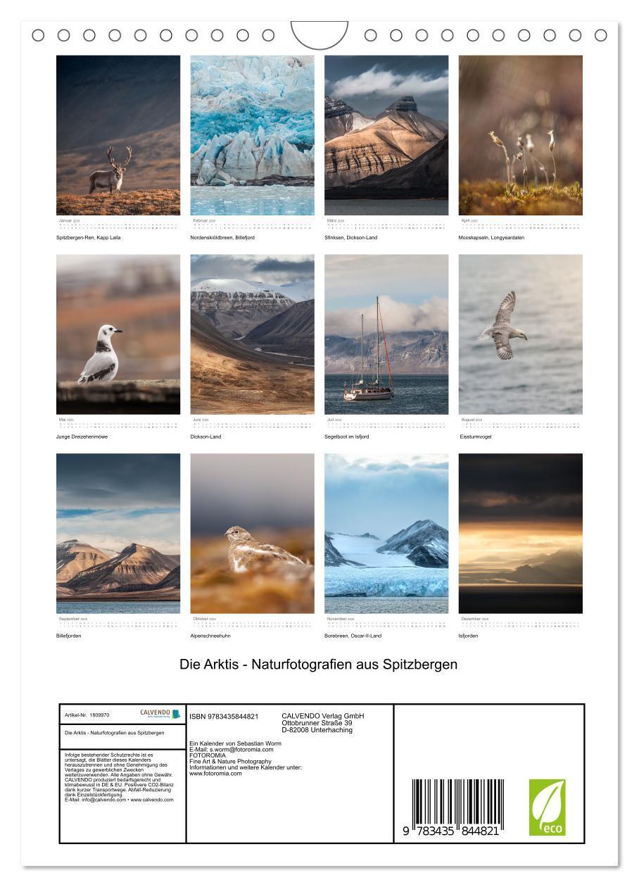 Bild: 9783435844821 | Die Arktis - Naturfotografien aus Spitzbergen (Wandkalender 2025...