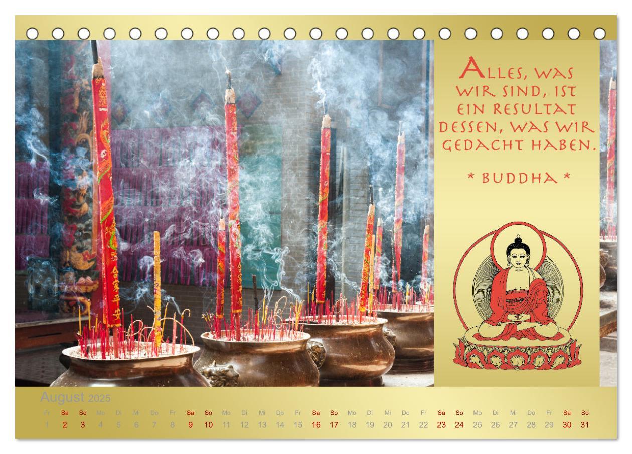 Bild: 9783435085194 | BUDDHA IM GLÜCK - Buddhistische Weisheiten (Tischkalender 2025 DIN...