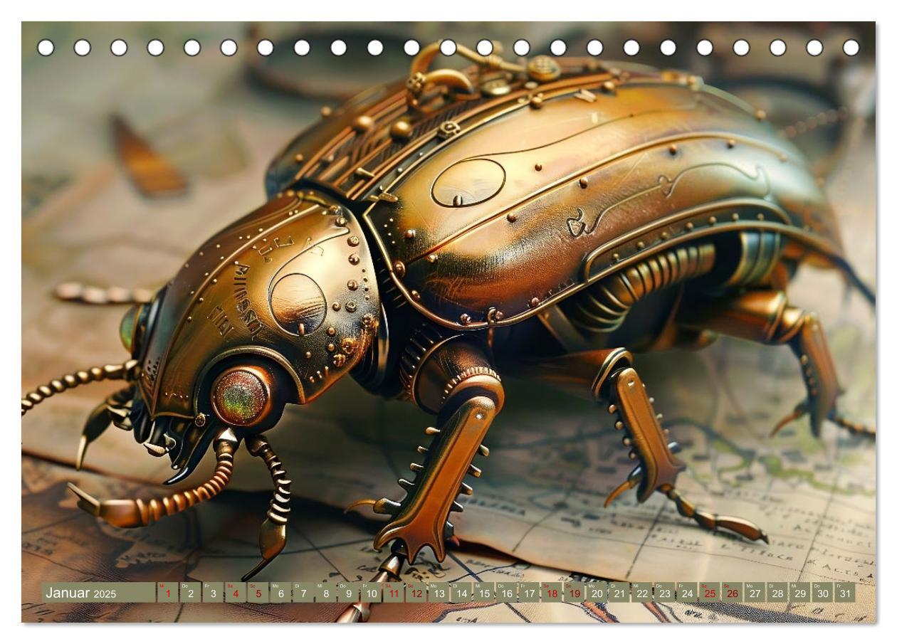 Bild: 9783457185841 | Die fantastische Welt der Steampunk-Insekten (Tischkalender 2025...