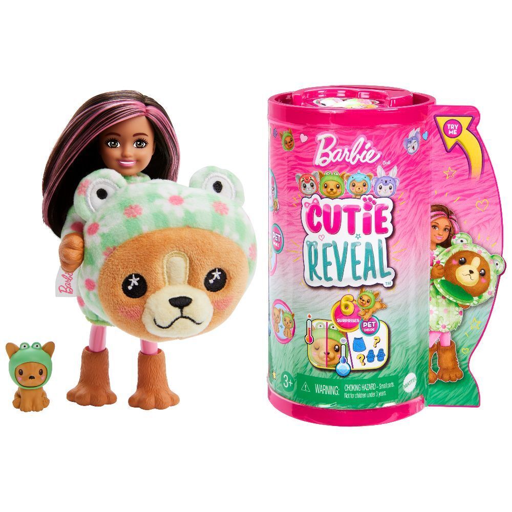 Cover: 194735178735 | Barbie Cutie Reveal Chelsea Costume Cuties Series - Dog in Frog