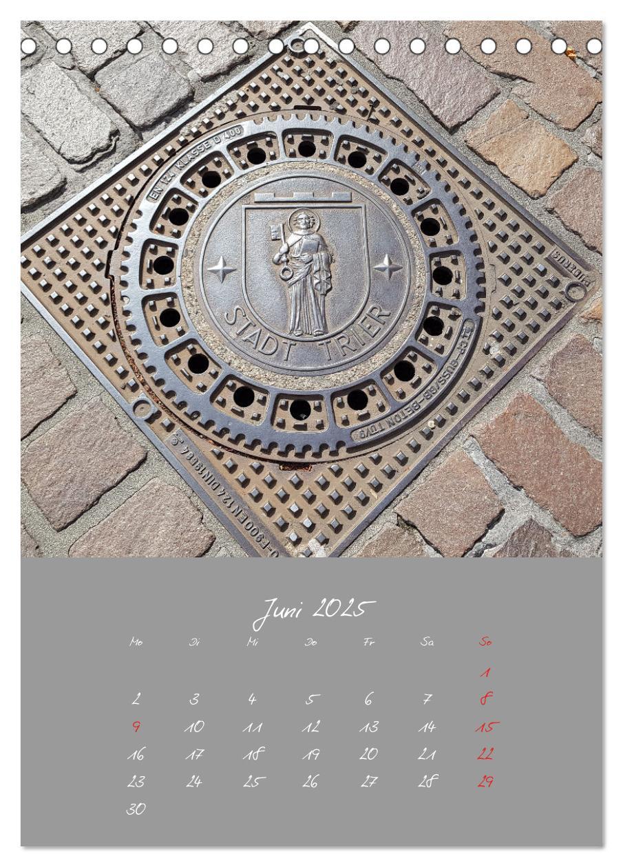 Bild: 9783435951321 | Faszination Kanaldeckel (Tischkalender 2025 DIN A5 hoch), CALVENDO...