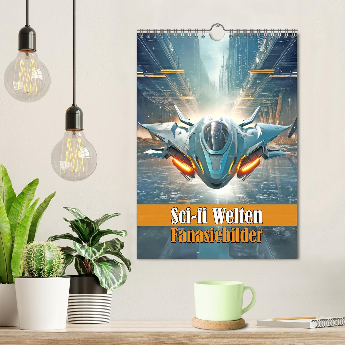 Bild: 9783383773174 | Sci-fi Welten - Fantasiebilder (Wandkalender 2025 DIN A4 hoch),...