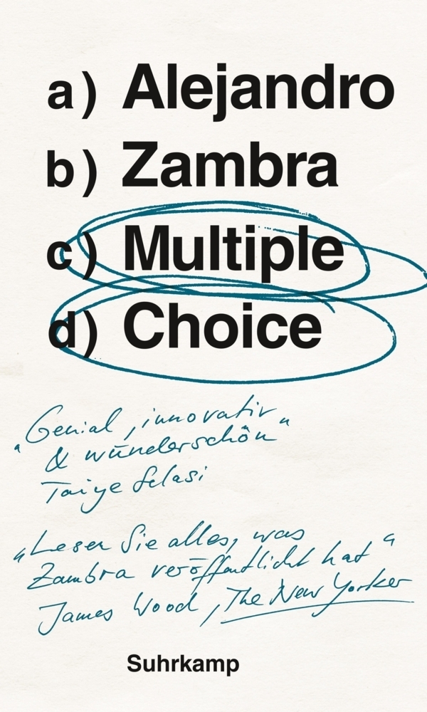 Cover: 9783518428313 | Multiple Choice | Alejandro Zambra | Buch | 2018 | Suhrkamp