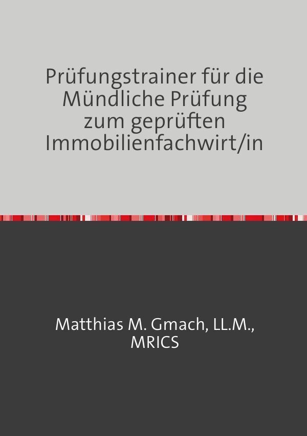 Cover: 9783759816252 | Prüfungstrainer für die Mündliche Prüfung zum geprüften...