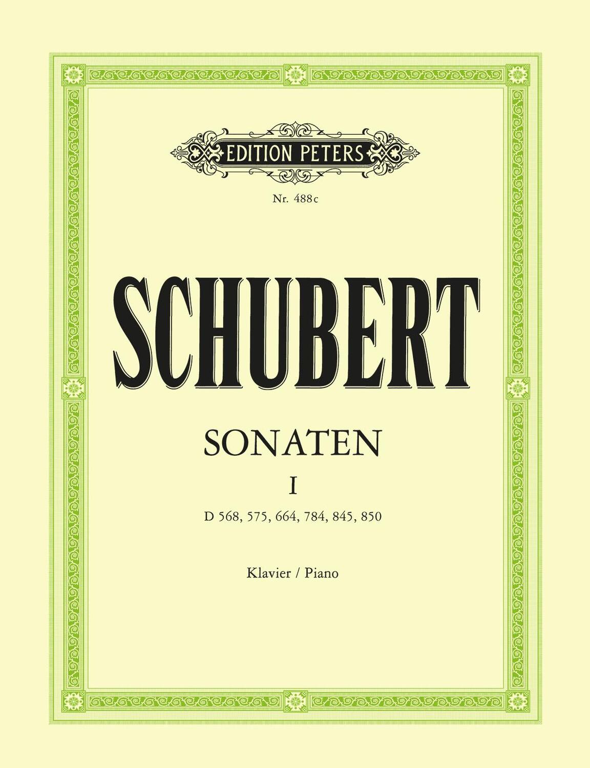 Cover: 9790014004149 | Piano Sonatas | D568, 575, 664, 784, 845, 850 | Franz Schubert | Buch