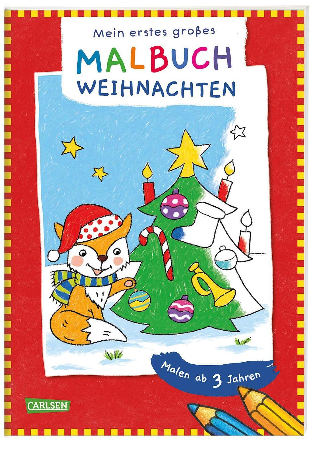 Cover: 9783551191595 | Ausmalbilder für Kita-Kinder: Mein erstes großes Malbuch: Weihnachten