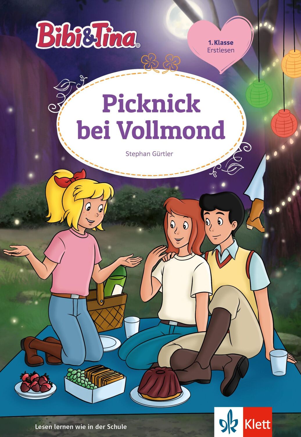 Cover: 9783129497616 | Bibi &amp; Tina: Picknick bei Vollmond | Erstlesen 1. Klasse, ab 6 Jahren