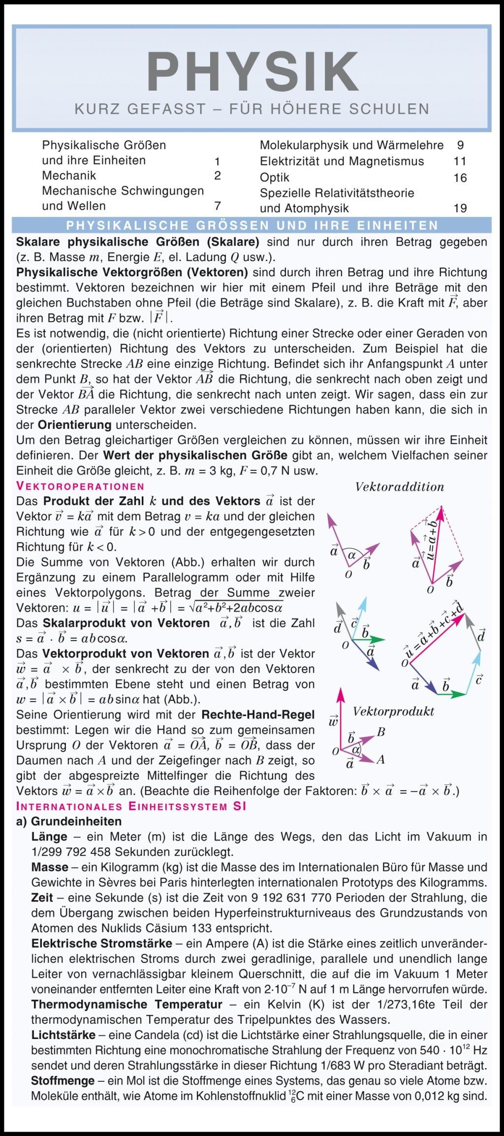 Cover: 9783804488915 | Leporello: Physik kurz gefasst - Alle wichtigen Themen im Überblick