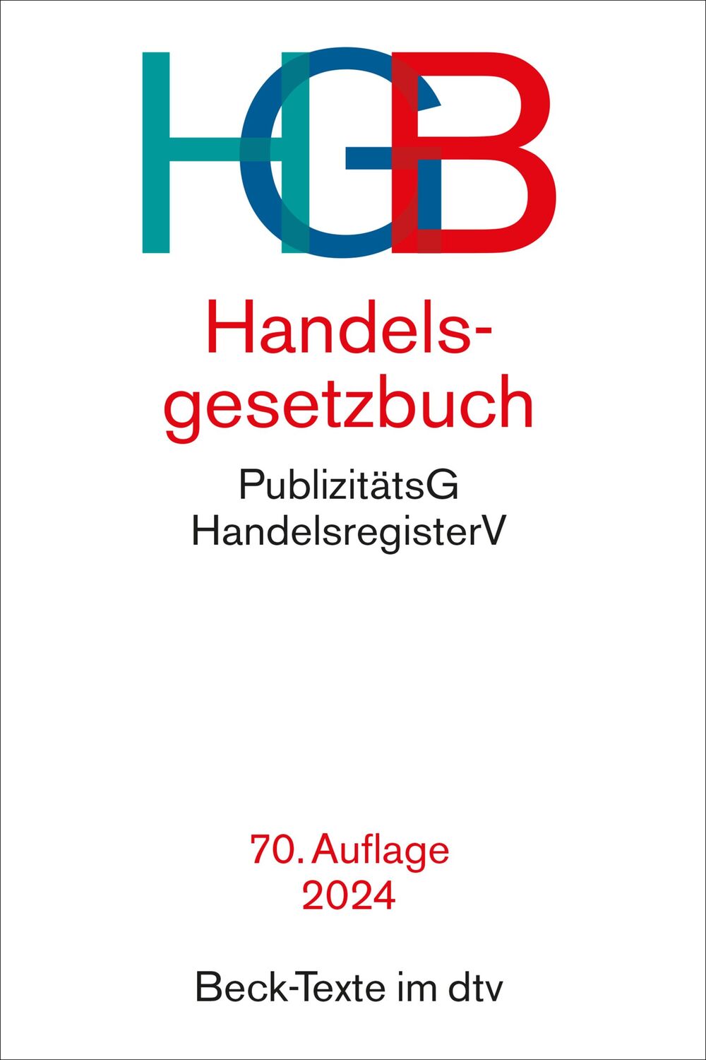 Cover: 9783423532693 | Handelsgesetzbuch | Taschenbuch | dtv-Taschenbücher Beck Texte | 2024