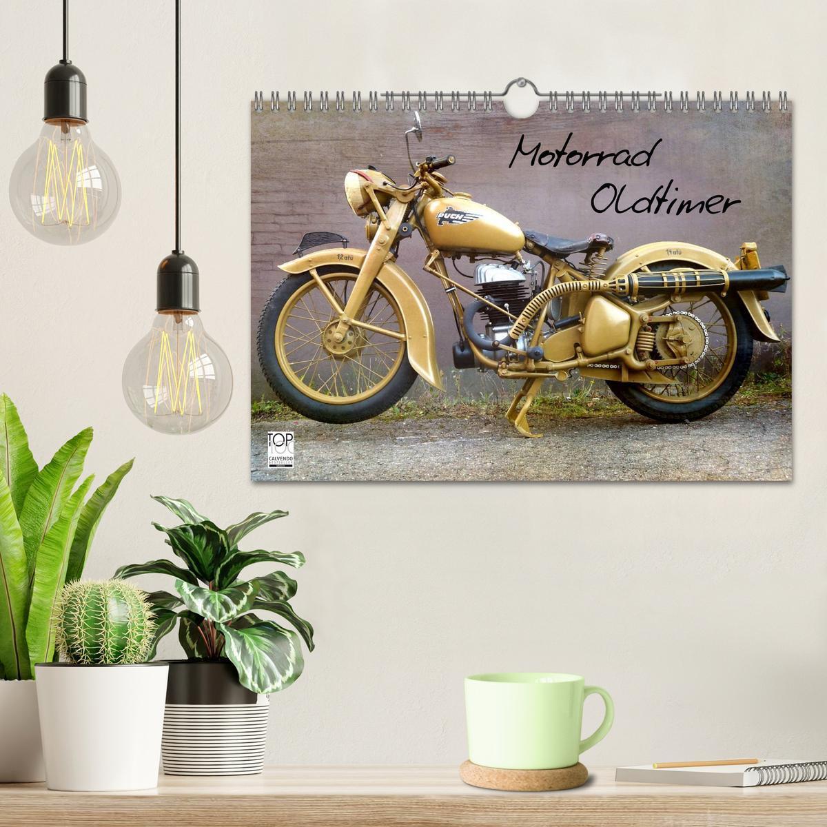 Bild: 9783435818440 | Motorrad Oldtimer (Wandkalender 2025 DIN A4 quer), CALVENDO...