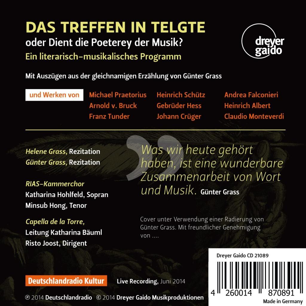 Bild: 4260014870891 | Das Treffen in Telgte | Grass | Audio-CD | 78 Min. | Deutsch | 2014