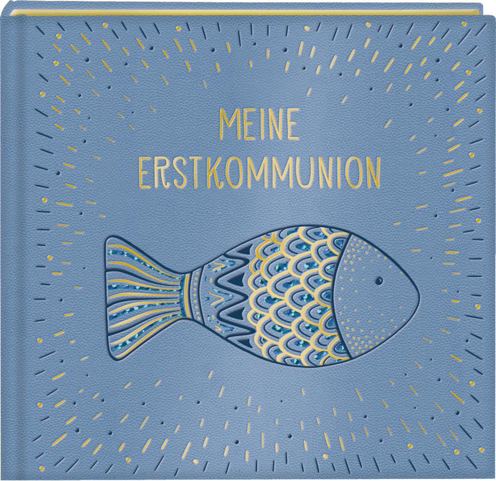 Cover: 4050003945958 | Eintragalbum - Meine Erstkommunion (Fisch) | Elli Jäger | Buch | 48 S.