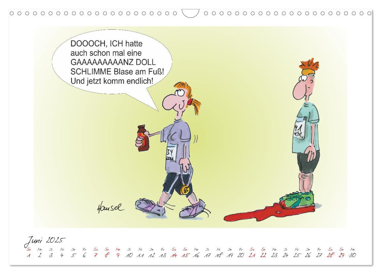 Bild: 9783383925788 | HANSELs kleiner Laufkalender (Wandkalender 2025 DIN A3 quer),...