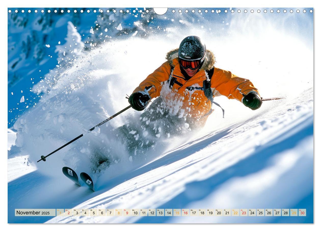 Bild: 9783383771934 | Skifahren - tolle Momente (Wandkalender 2025 DIN A3 quer), CALVENDO...