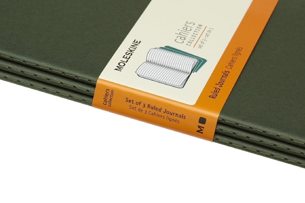 Bild: 8055002855273 | Moleskine Cahier, Large/A5, 3er Set, Liniert, Kartoneinband,...