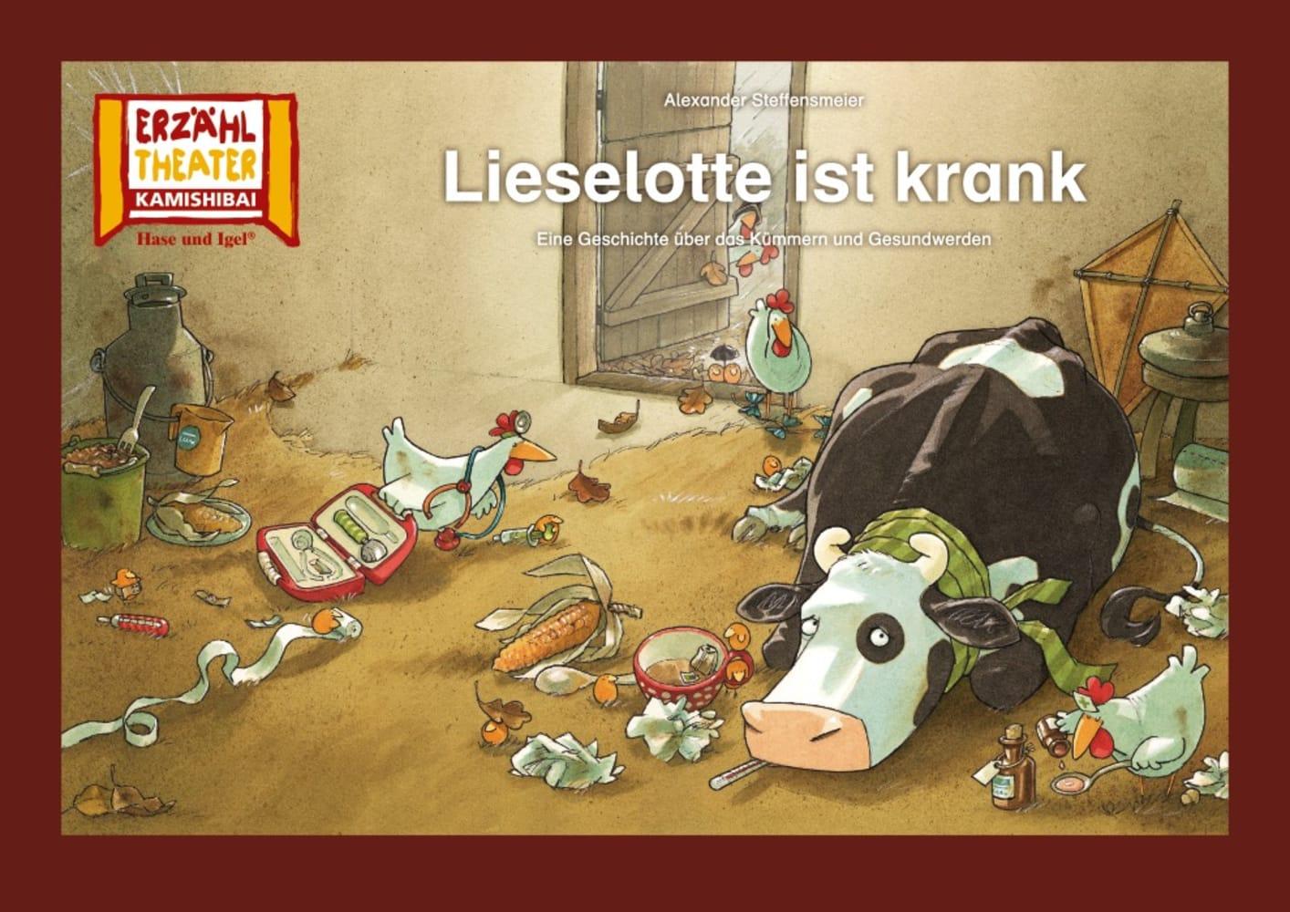 Cover: 4260505831172 | Kamishibai: Lieselotte ist krank | 12 Bildkarten für das Erzähltheater