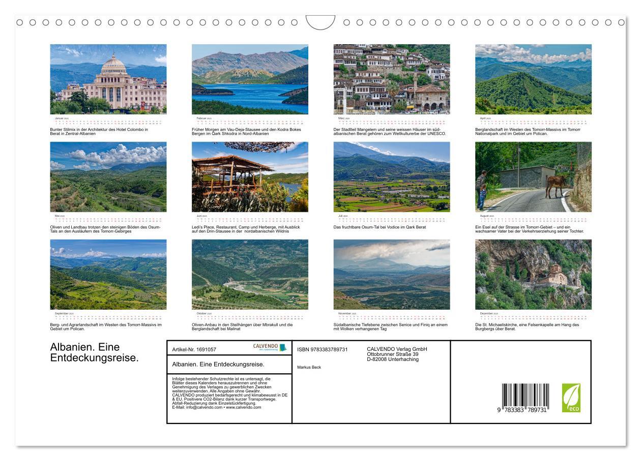 Bild: 9783383789731 | Albanien. Eine Entdeckungsreise. (Wandkalender 2025 DIN A3 quer),...