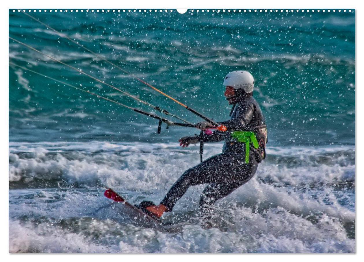 Bild: 9783435726820 | Kitesurfen - über den Wellen (Wandkalender 2025 DIN A2 quer),...