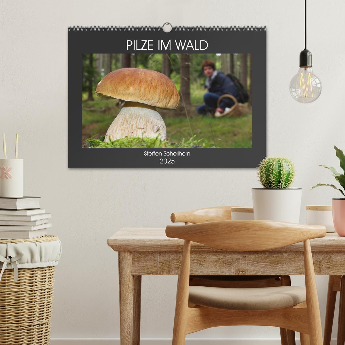 Bild: 9783435078646 | PILZE IM WALD (Wandkalender 2025 DIN A3 quer), CALVENDO Monatskalender