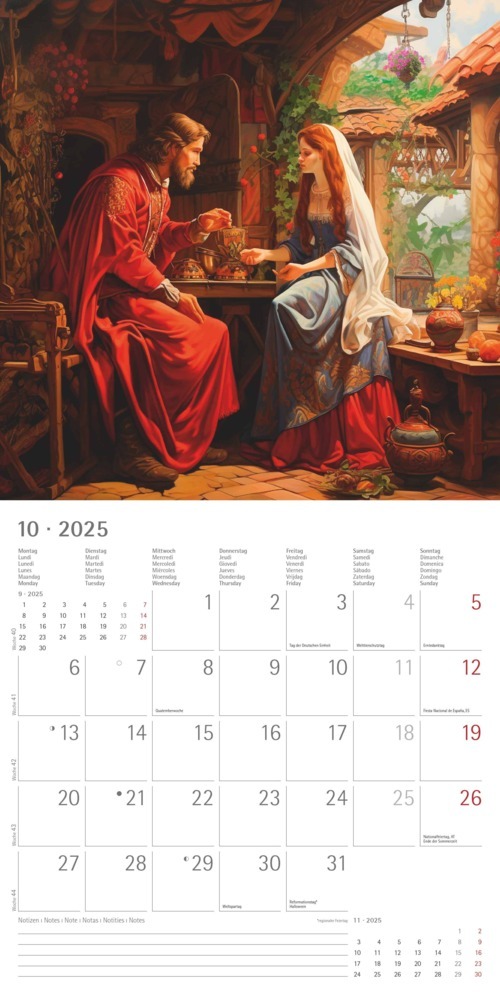 Bild: 4251732344337 | Alpha Edition - Medieval Fantasy 2025 Broschürenkalender, 30x30cm,...