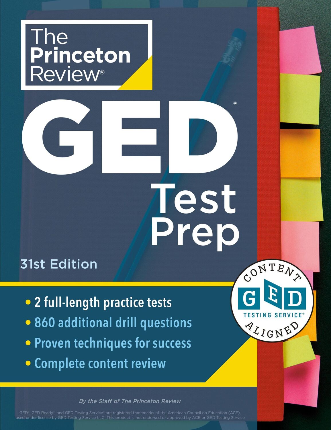 Cover: 9780593517888 | Princeton Review GED Test Prep, 31st Edition | The Princeton Review