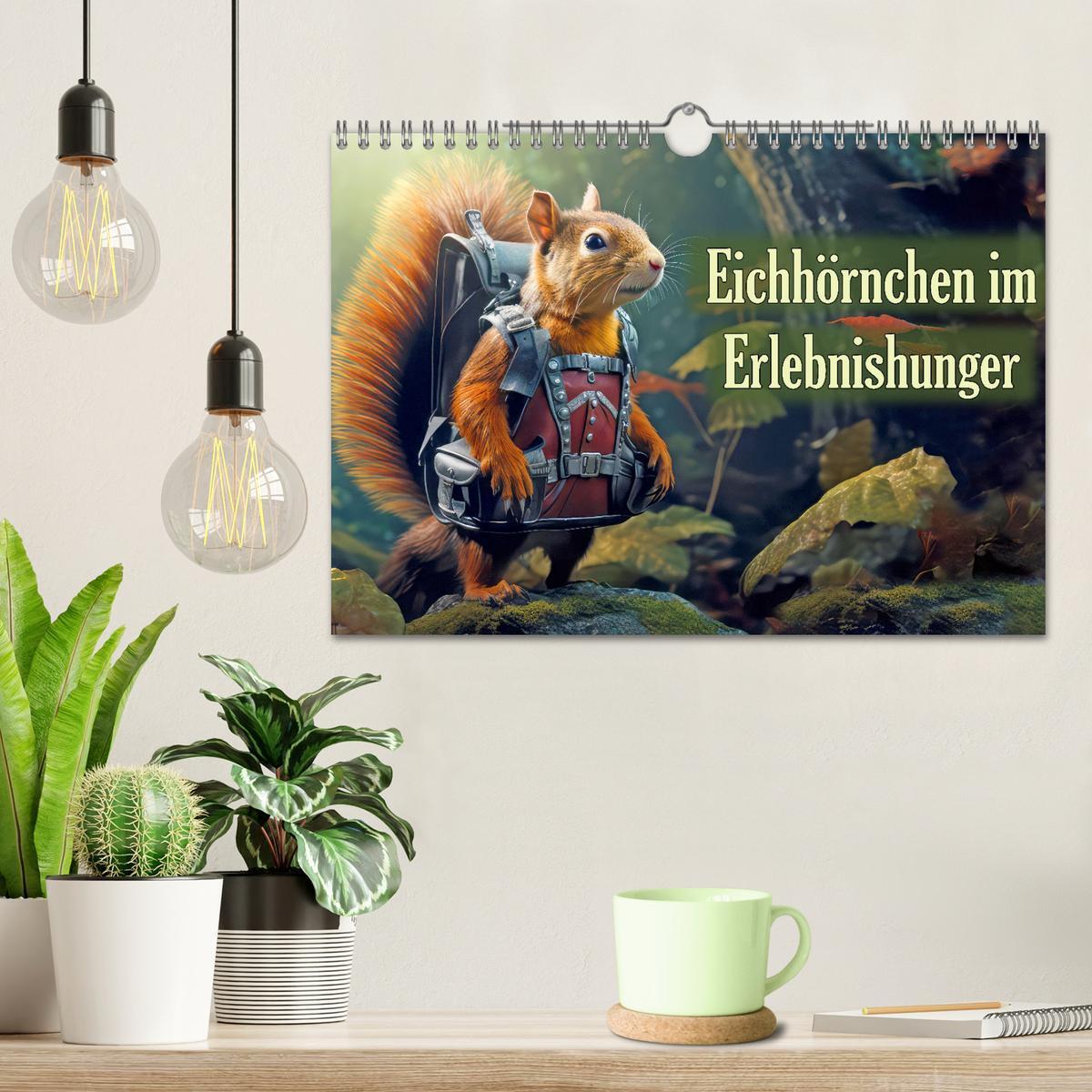 Bild: 9783383836749 | Eichhörnchen im Erlebnishunger (Wandkalender 2025 DIN A4 quer),...