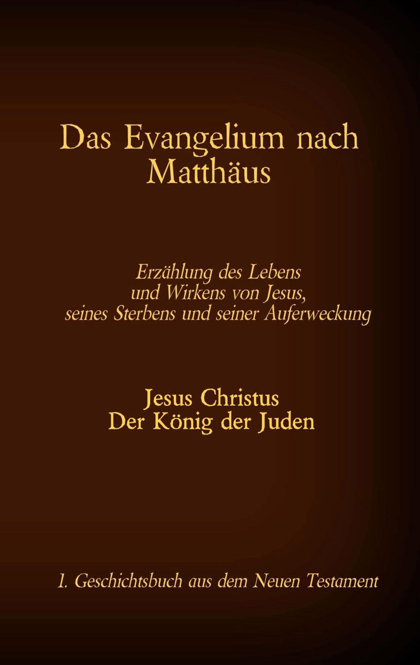 Cover: 9783740766955 | Das Evangelium nach Matthäus | Antonia Katharina Tessnow | Taschenbuch