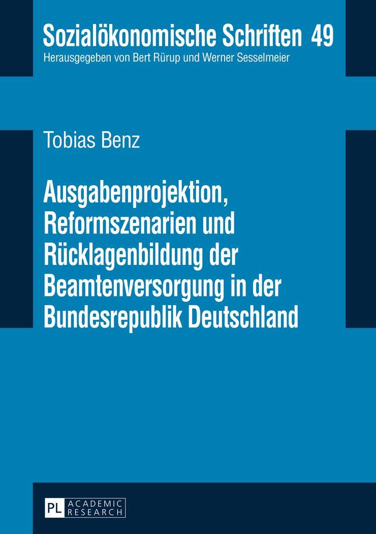 Cover: 9783631646113 | Ausgabenprojektion, Reformszenarien und Rücklagenbildung der...