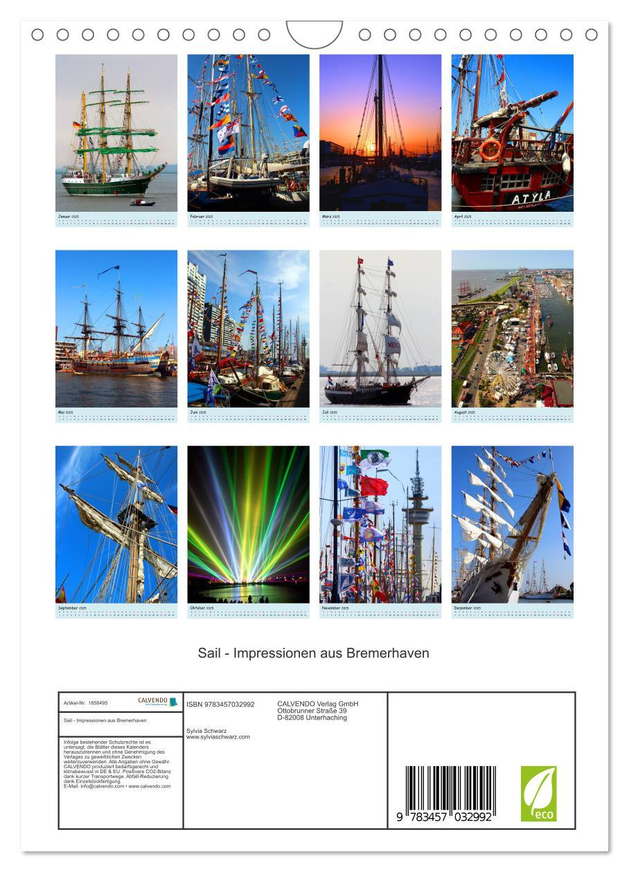 Bild: 9783457032992 | Sail - Impressionen aus Bremerhaven (Wandkalender 2025 DIN A4...