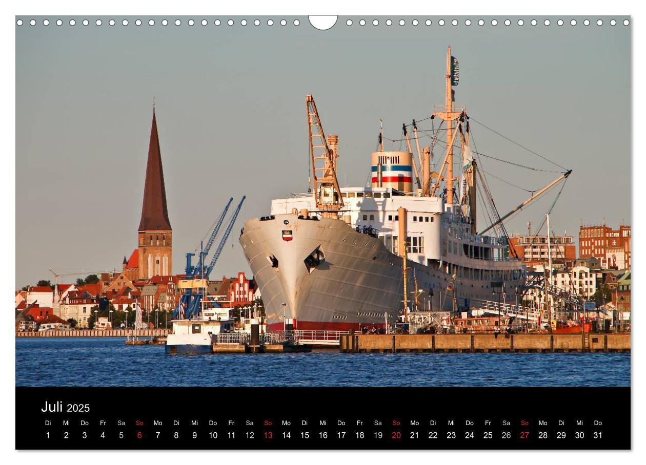 Bild: 9783435833320 | Rostock (Wandkalender 2025 DIN A3 quer), CALVENDO Monatskalender