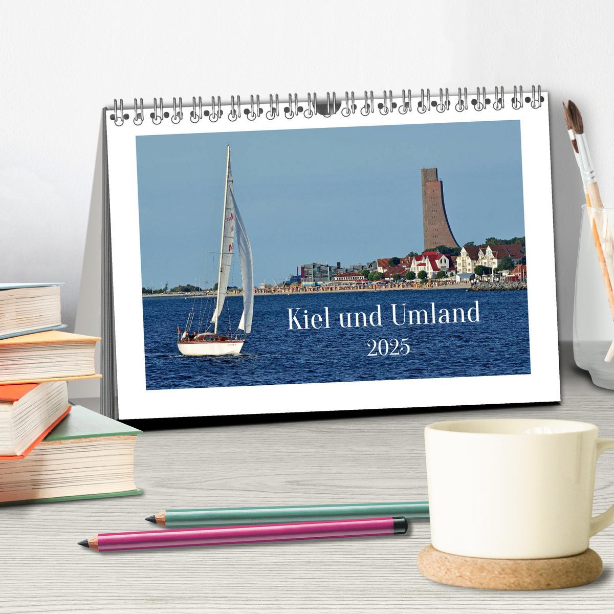 Bild: 9783435798810 | Kiel und Umland (Tischkalender 2025 DIN A5 quer), CALVENDO...