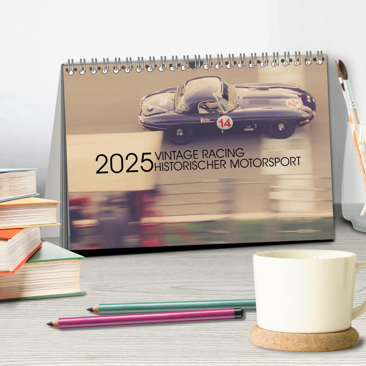 Bild: 9783435643134 | Vintage Racing, historischer Motorsport (Tischkalender 2025 DIN A5...