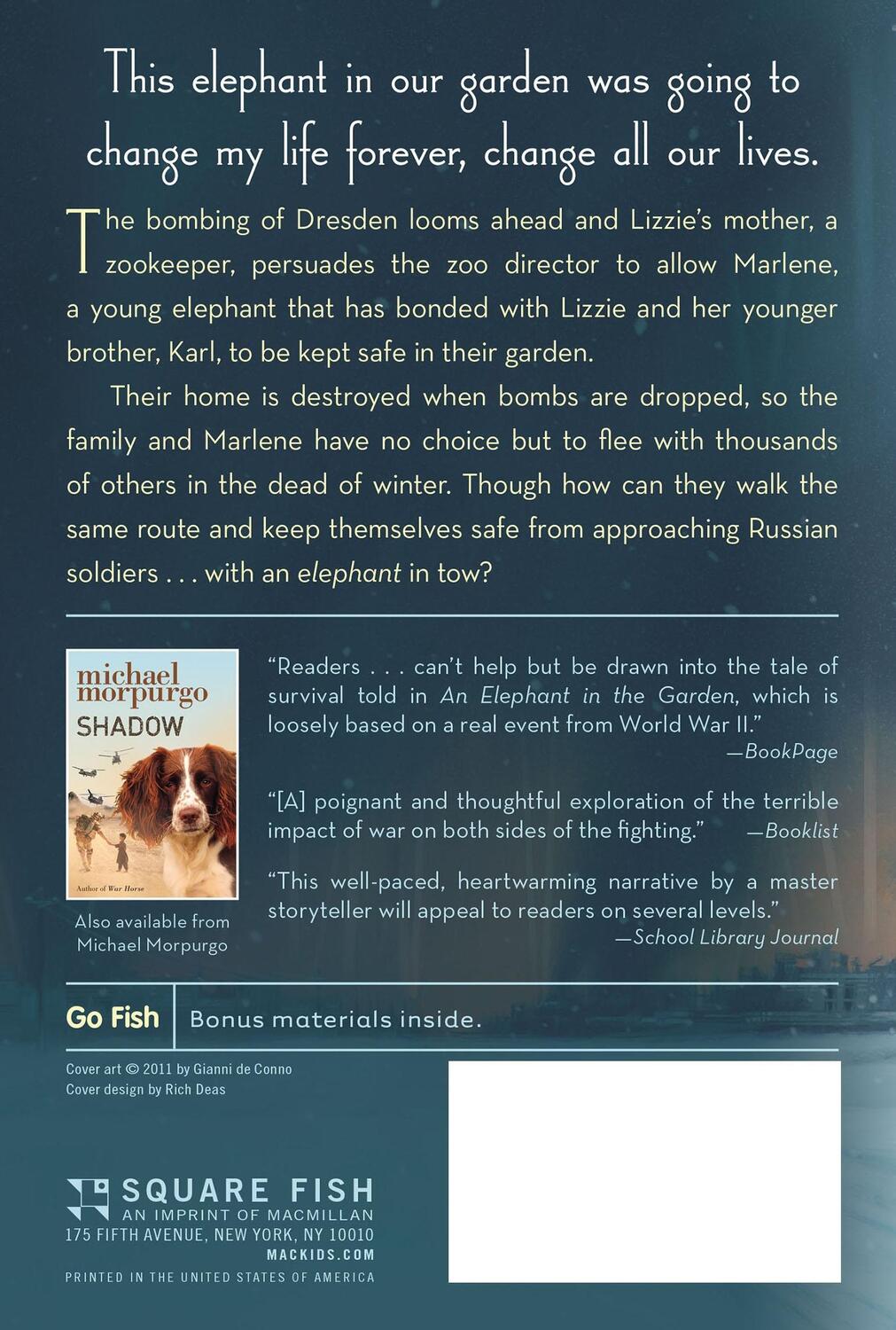 Rückseite: 9781250034144 | An Elephant in the Garden: Inspired by a True Story | Michael Morpurgo