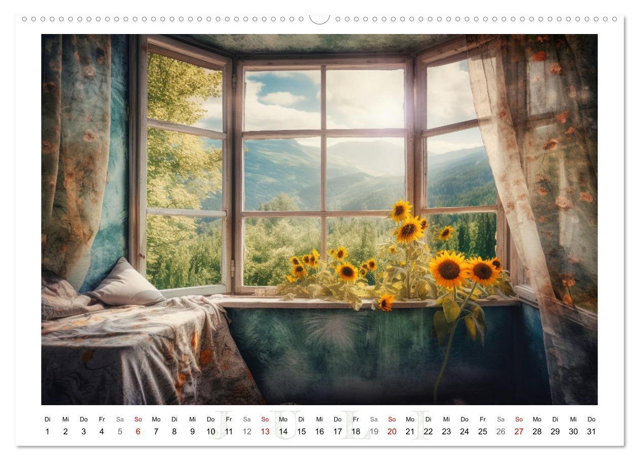 Bild: 9783383902918 | Fensterträume (Wandkalender 2025 DIN A2 quer), CALVENDO Monatskalender