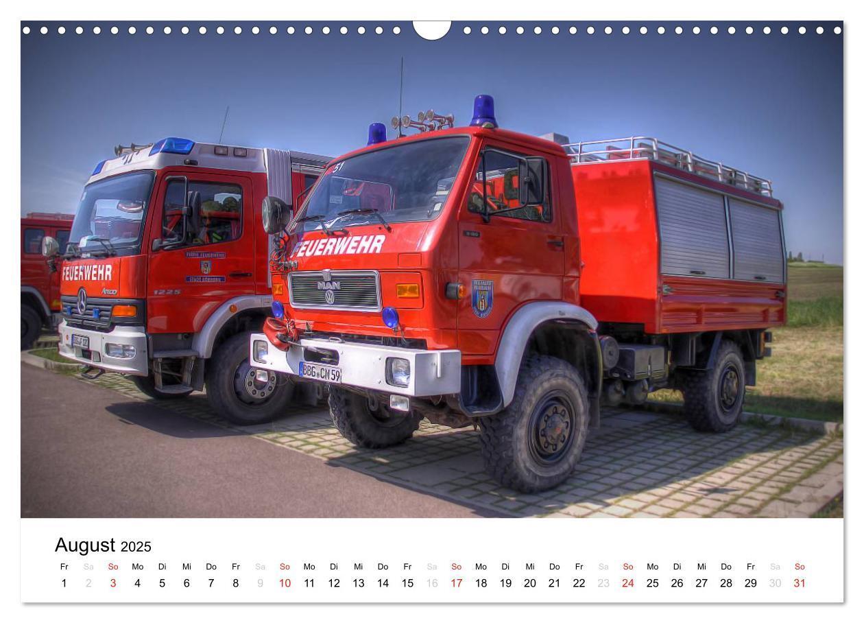 Bild: 9783435637539 | Feuerwehr im Bernburger Land (Wandkalender 2025 DIN A3 quer),...