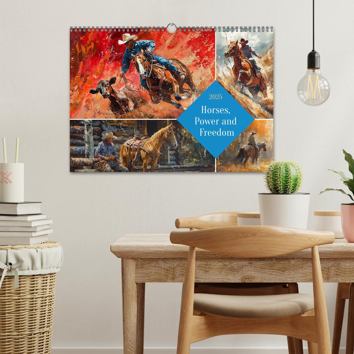 Bild: 9781325978007 | Horses, Power and Freedom (Wall Calendar 2025 DIN A3 landscape),...