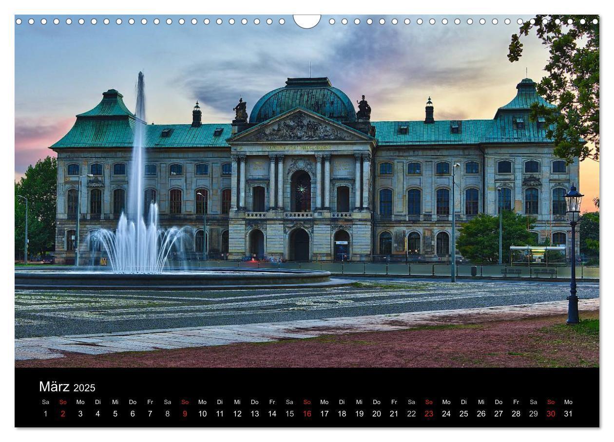 Bild: 9783435280452 | Dresden 2025 (Wandkalender 2025 DIN A3 quer), CALVENDO Monatskalender