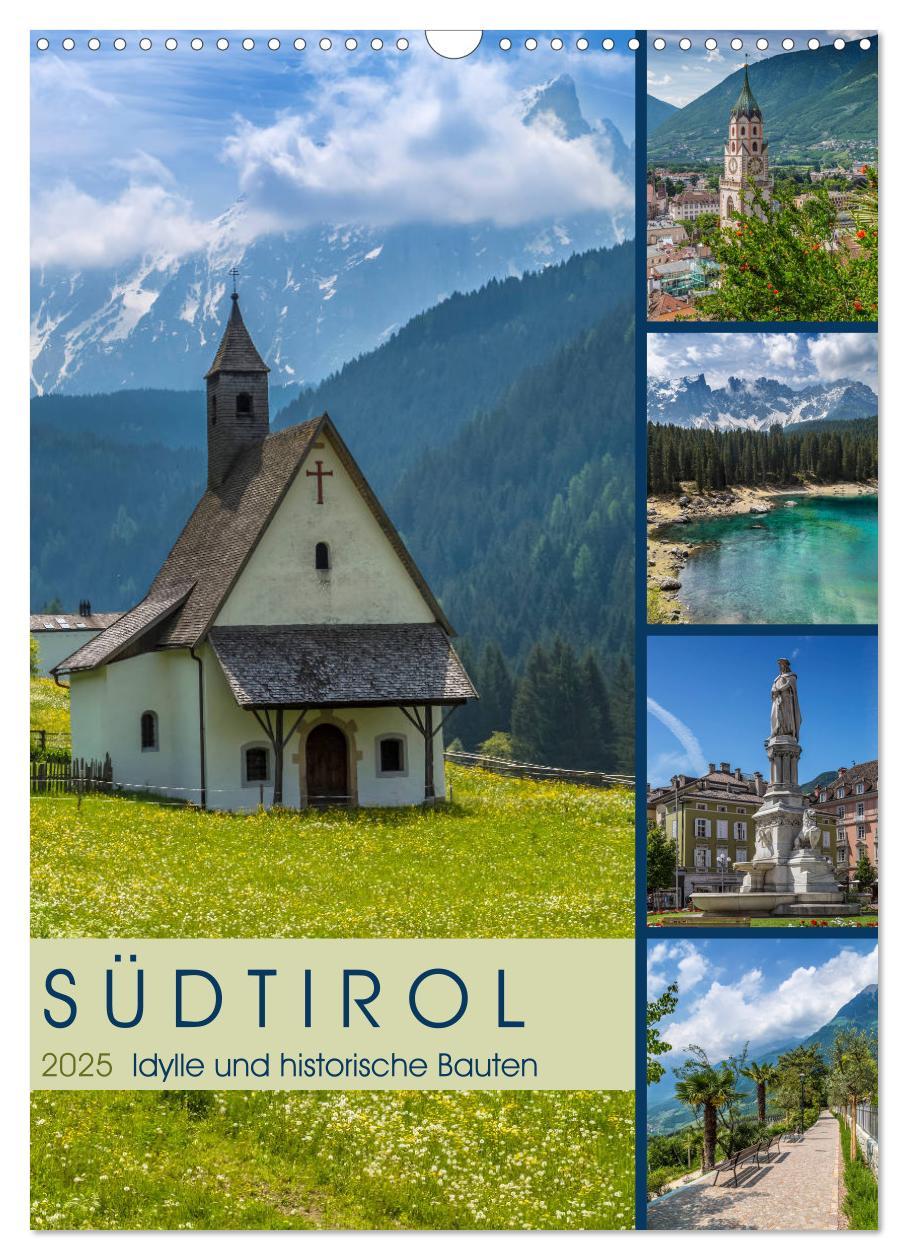 Cover: 9783435998050 | SÜDTIROL Idylle und historische Bauten (Wandkalender 2025 DIN A3...