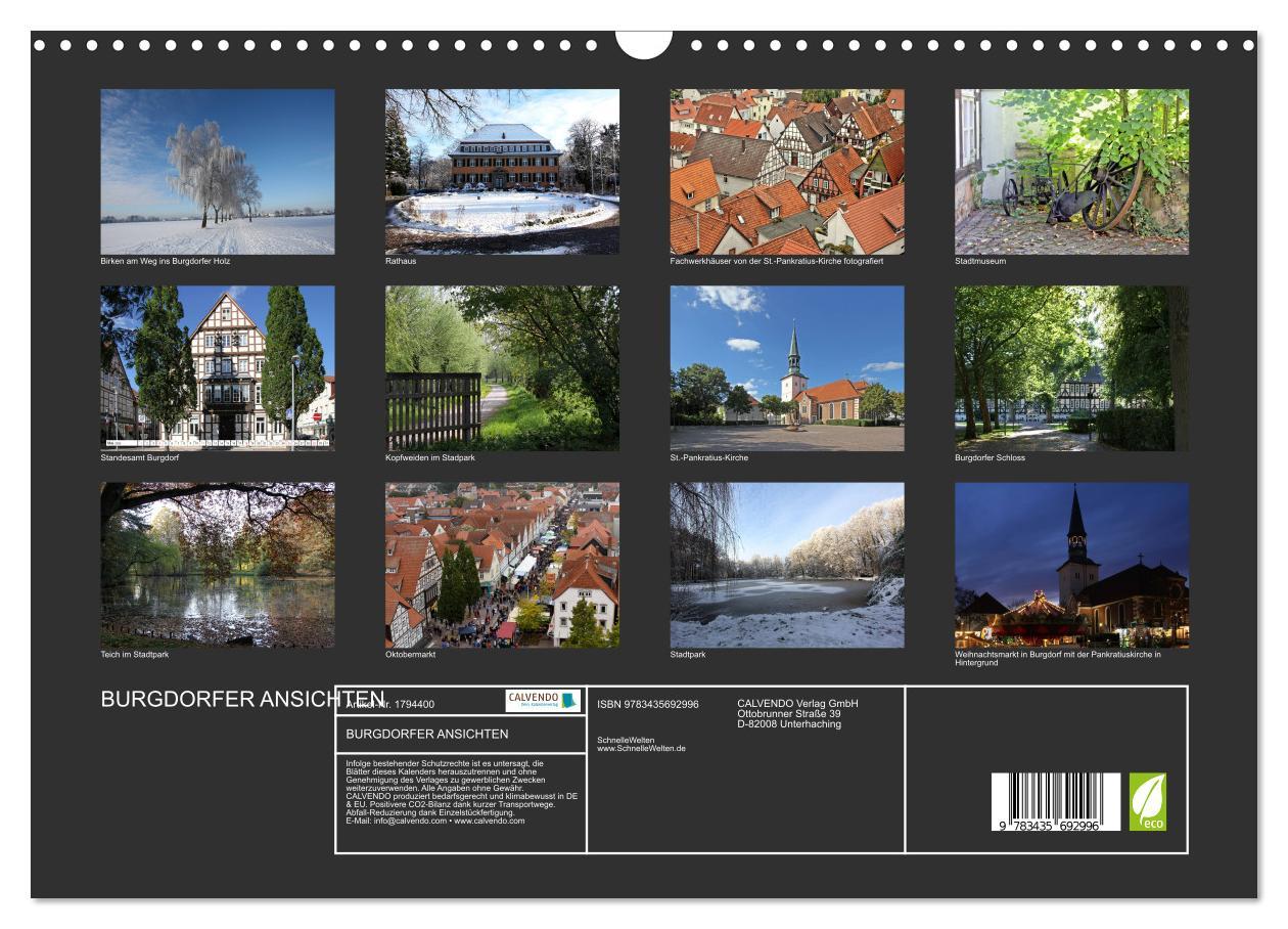 Bild: 9783435692996 | BURGDORFER ANSICHTEN (Wandkalender 2025 DIN A3 quer), CALVENDO...