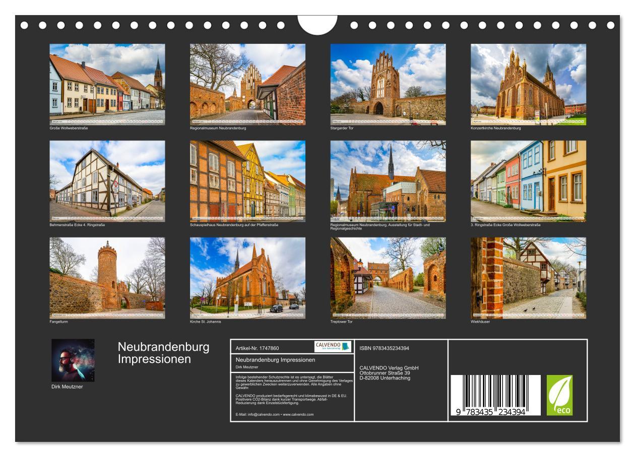 Bild: 9783435234394 | Neubrandenburg Impressionen (Wandkalender 2025 DIN A4 quer),...