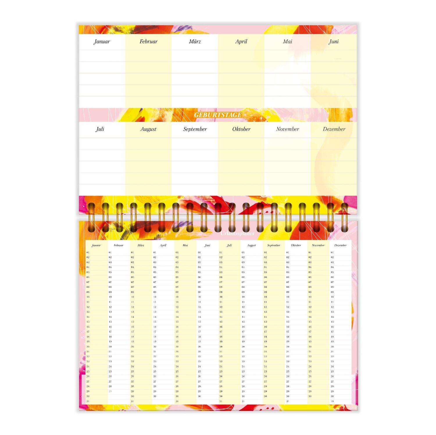 Bild: 9783989424418 | Tischkalender 2024/2025 Der ideale Tisch-Organizer ohne Datum mit...