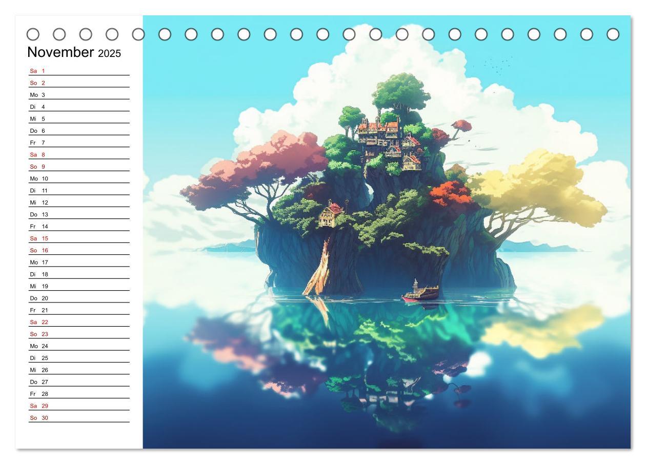 Bild: 9783383904707 | Anime Traumwelten (Tischkalender 2025 DIN A5 quer), CALVENDO...