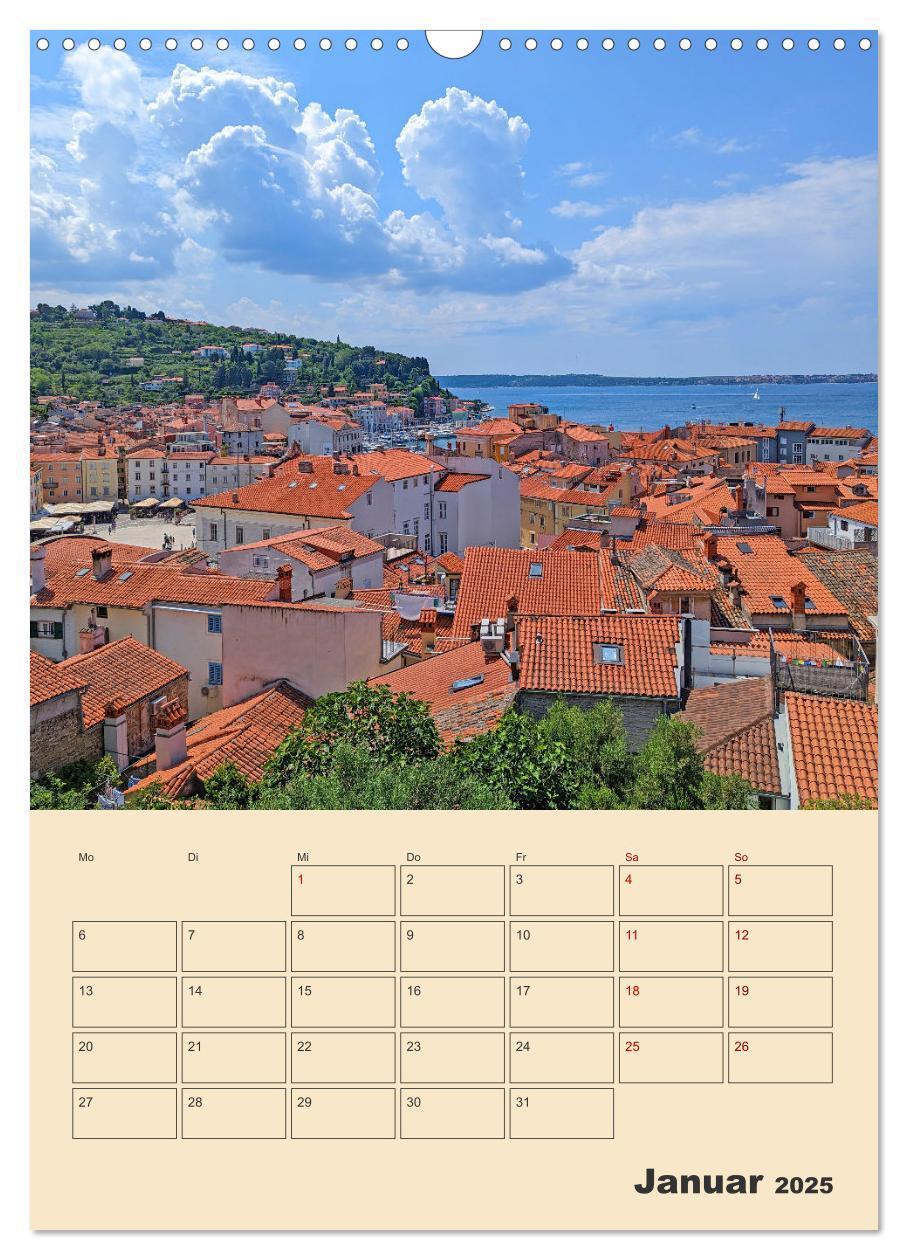 Bild: 9783435866434 | Piran, Sloweniens Perle am Mittelmeer (Wandkalender 2025 DIN A3...