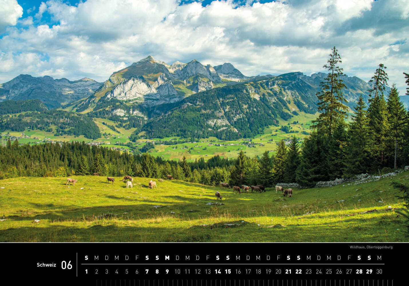 Bild: 9783968555263 | 360° Schweiz Premiumkalender 2025 | Christian Heeb | Kalender | 13 S.