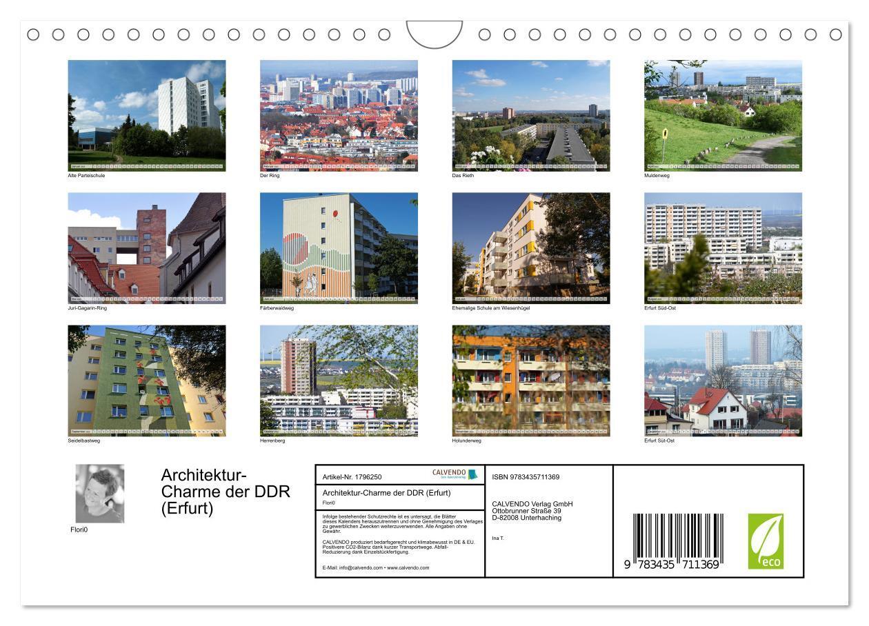 Bild: 9783435711369 | Architektur-Charme der DDR (Erfurt) (Wandkalender 2025 DIN A4...