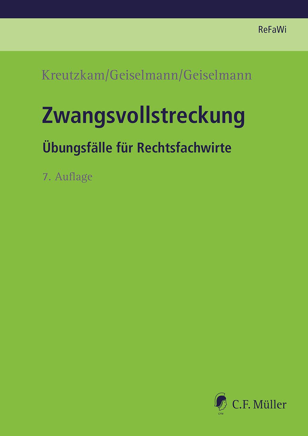 Cover: 9783811457232 | Zwangsvollstreckung | Übungsfälle für Rechtsfachwirte | Taschenbuch