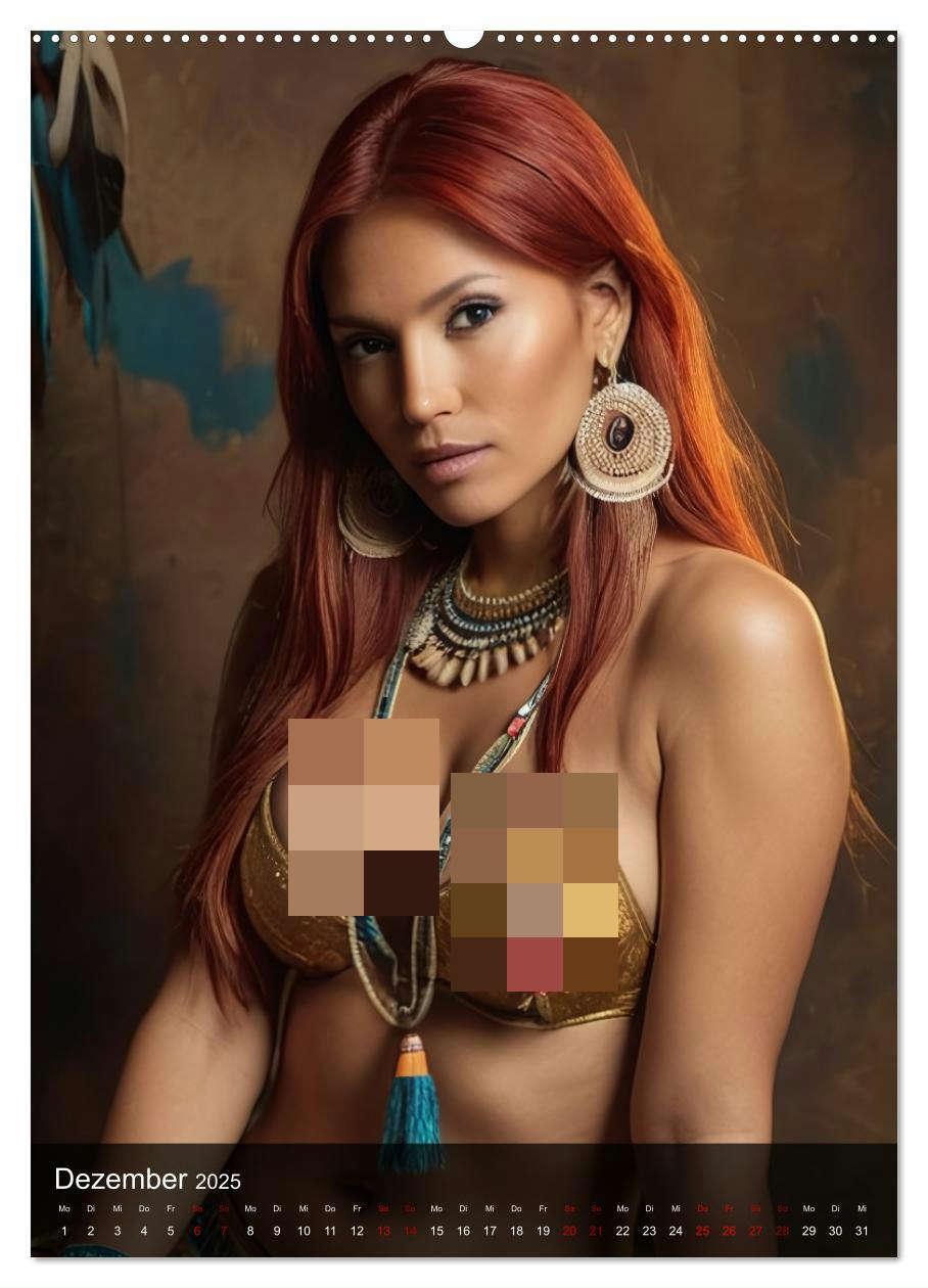 Bild: 9783383810831 | Native American Girls (hochwertiger Premium Wandkalender 2025 DIN...