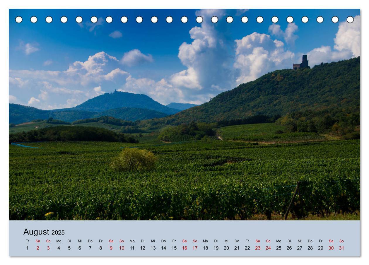 Bild: 9783435348435 | Die Weinstaße im Elsass (Tischkalender 2025 DIN A5 quer), CALVENDO...